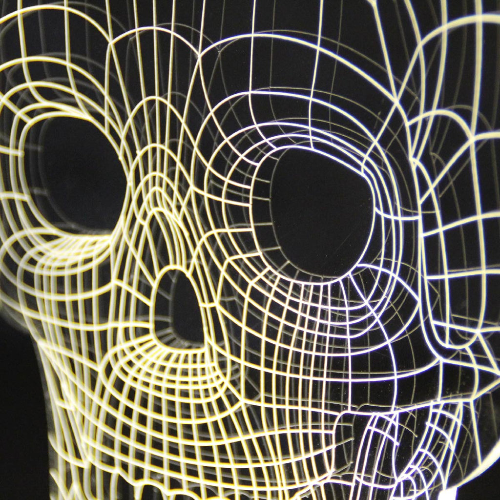 Cheha SKULL BULBING Optical Illusion 2D To 3D Table Lamp, Eco Friendly LED ...